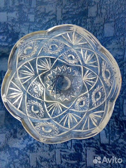Салатница ваза хрустальная