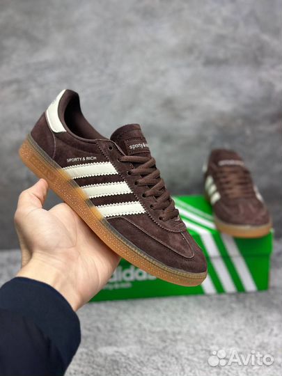 Кроссовки женские Adidas Spezial Sporty Rich Brown
