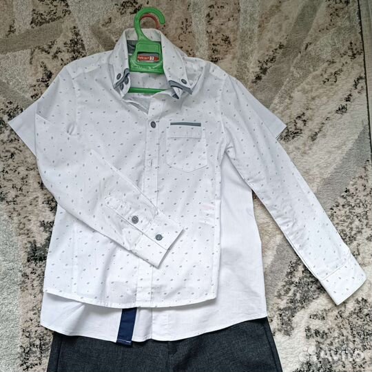 Школьный костюм серый для мальчика 128 134