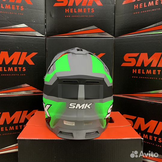 Мотошлем кроссовый SMK allterra X-throttle, цвет ч