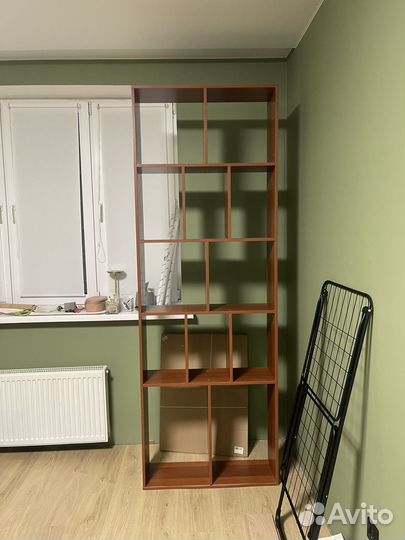 Стеллаж коричневый лдсп