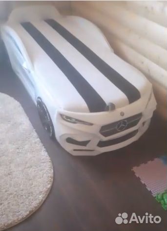 Детская кровать машина Новая + матрас