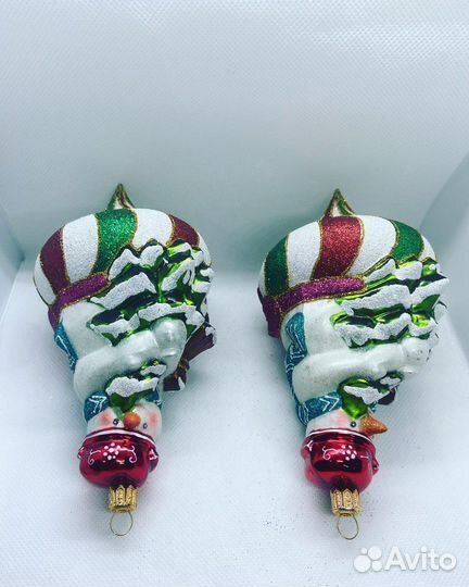 Елочная игрушка. Снеговик. Польша. Renifer