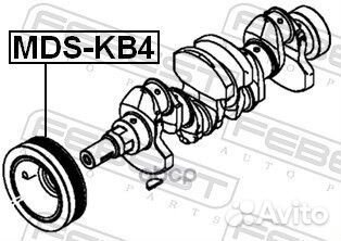 Шкив коленвала mdskb4 Febest