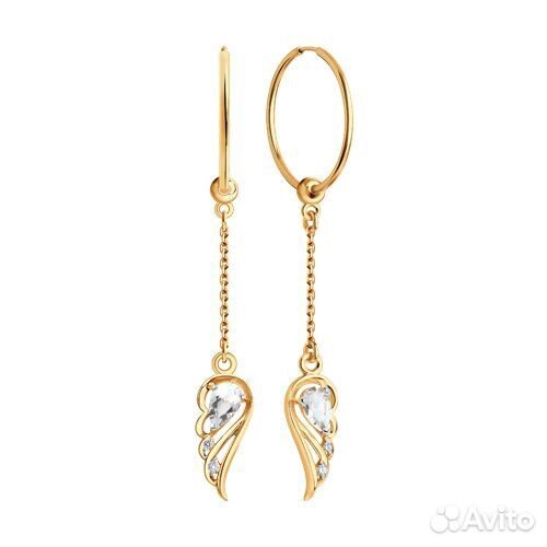 Серьги sokolov из золота, 729092