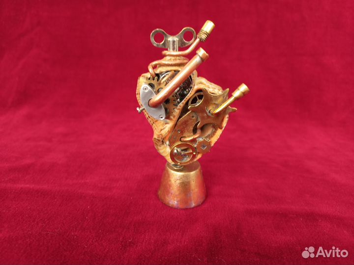 Сердце статуэтка, стимпанк, подарок врачу