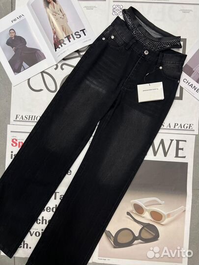 Джинсы alexander wang имитация трусы