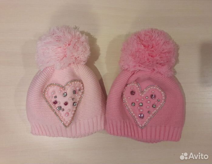 Шапка шарф демисезонные, зимние 3-6 лет двойняшкам