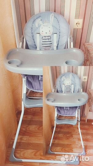 Детский стульчик для кормления happy baby