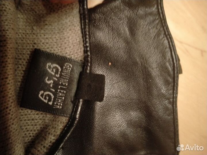 Перчатки женские кожаные новые