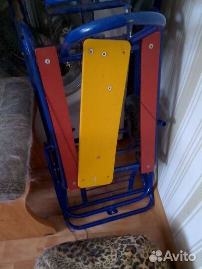 Санки детские с большими колесами