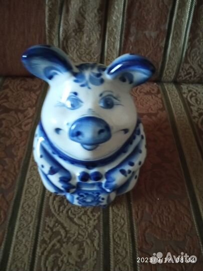 Свинья Гжель 21 см