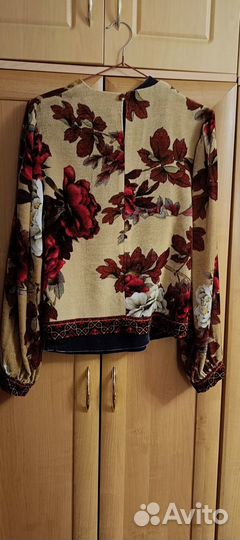 Блузка бархат шелк