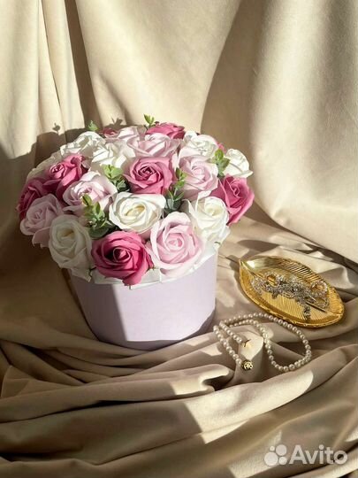 Подарок букет мыльных роз