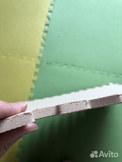 Детский игровой коврик пазл большой