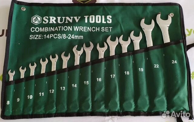Набор инструментов 14 предметов ключи р/накидные