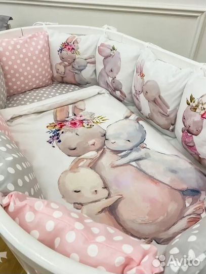 Бортики в детскую кроватку