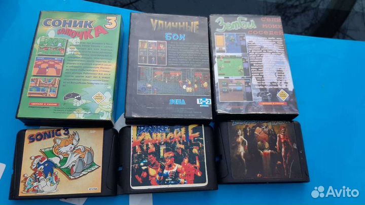 Картриджи Sega 90х