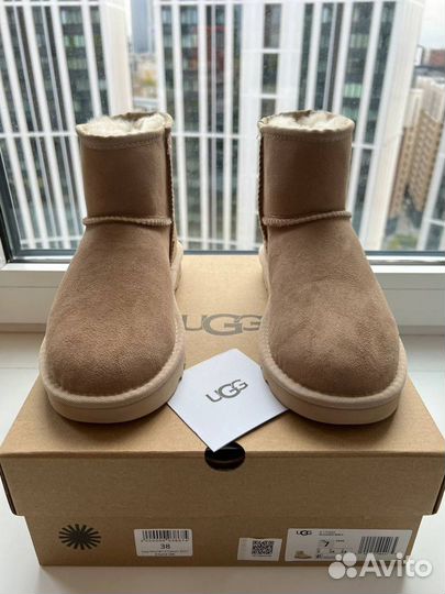 Угги Женские Ugg classic mini II sand