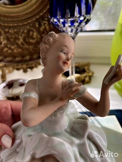 Винтаж: Фарфоровая статуэтка балерина Wallendorf