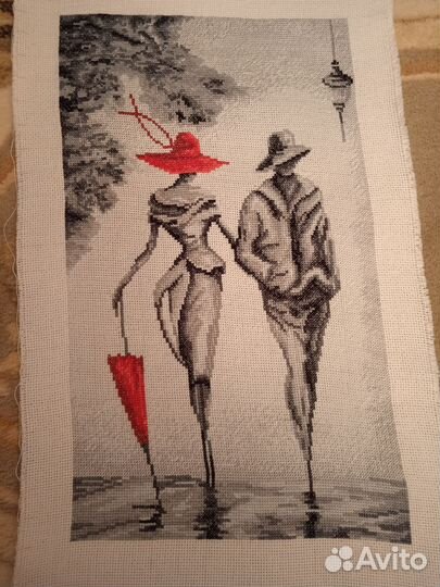 Картина вышитая крестиком 
