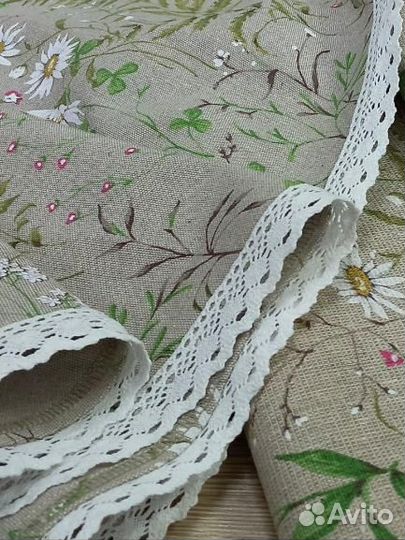 Ткань интерьерная полулён 