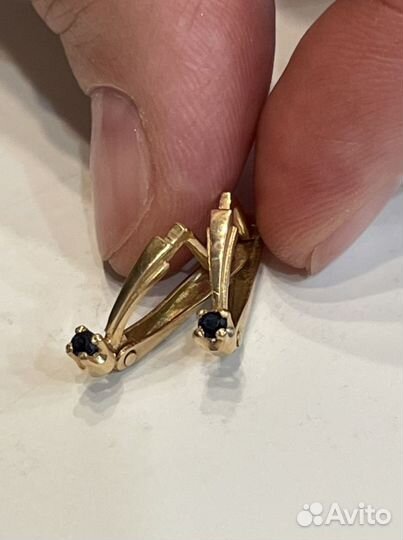 Золотые серьги 585 пробы