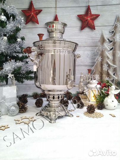 Новый тульский самовар люкс на дровах