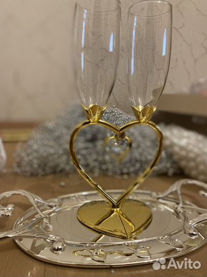 Бокалы свадебные (фужеры свадебные)