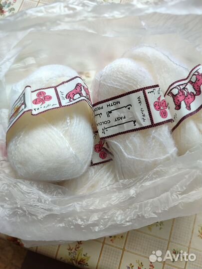 Пряжа для вязания мохер