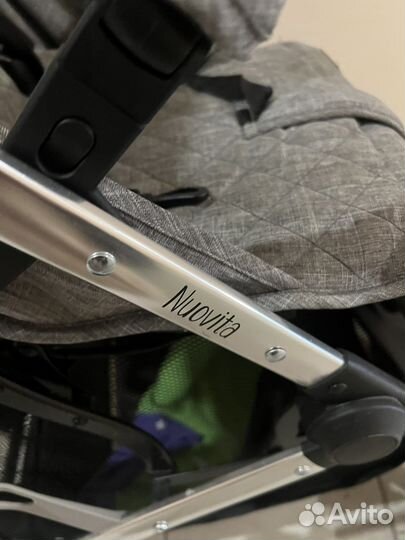 Прогулочная коляска Nuovita Snello темно-серый лен