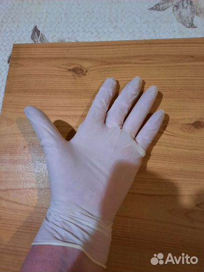 Перчатки стерильные, латексные смотровые