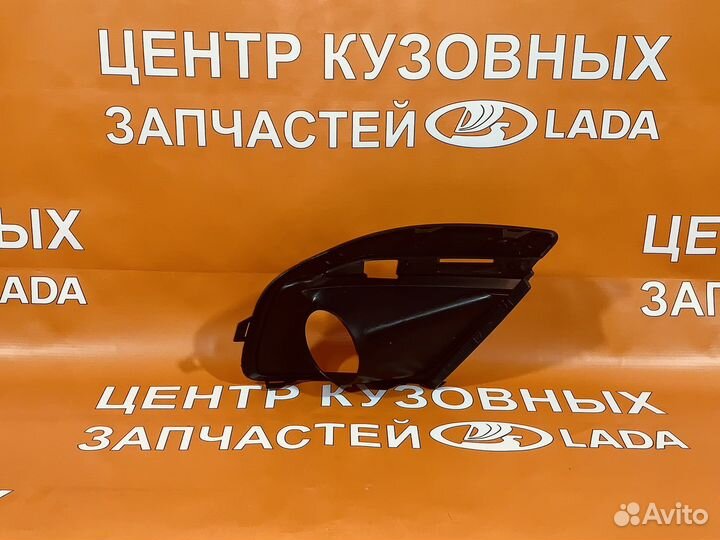 Облицовка перед бампера под птф левая Granta FL