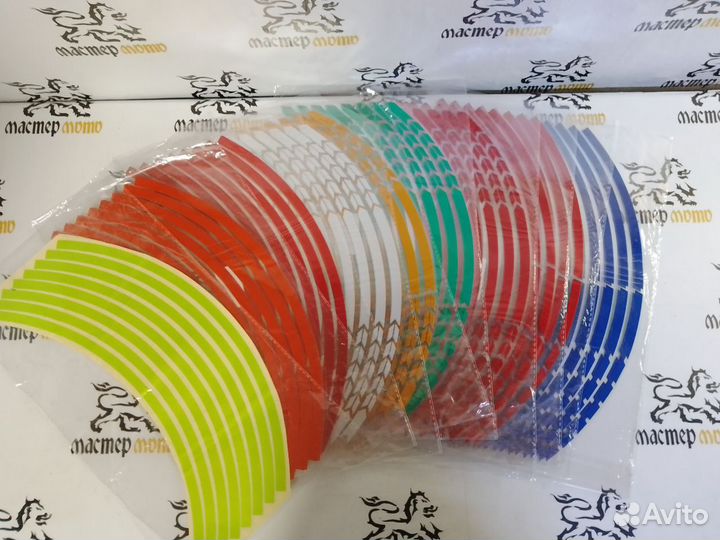 Наклейки на обода колес мотоцикла 17R