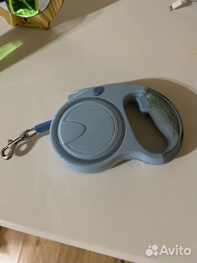 Поводок рулетка для собак до 20-30кг с фонароком