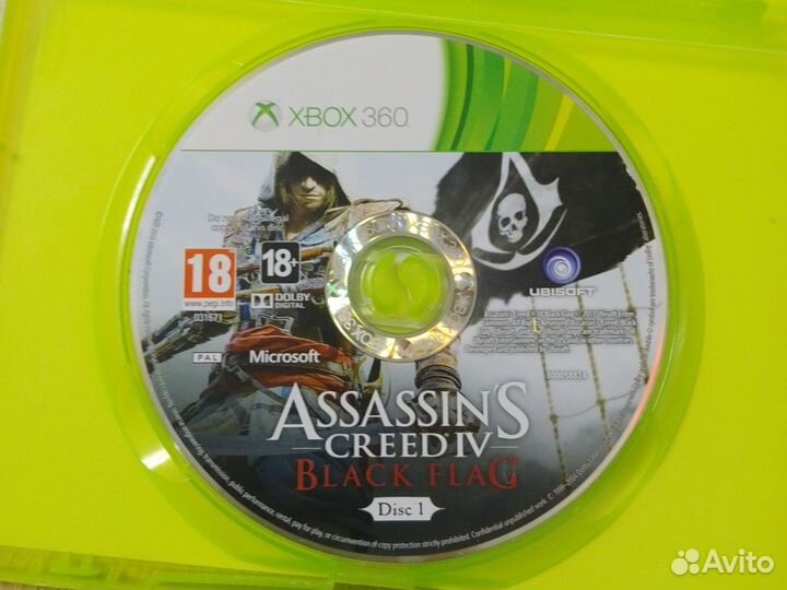 Диски на xbox 360 Assassin's Creed 4 Black Flag