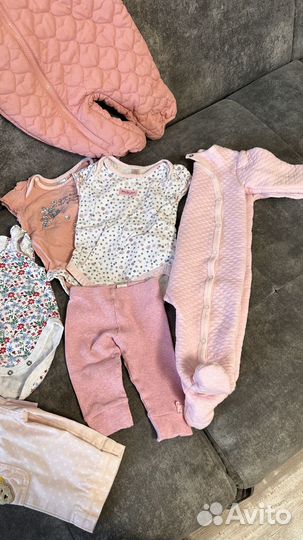 Вещи пакетом для девочки 0-3-6 месяцев
