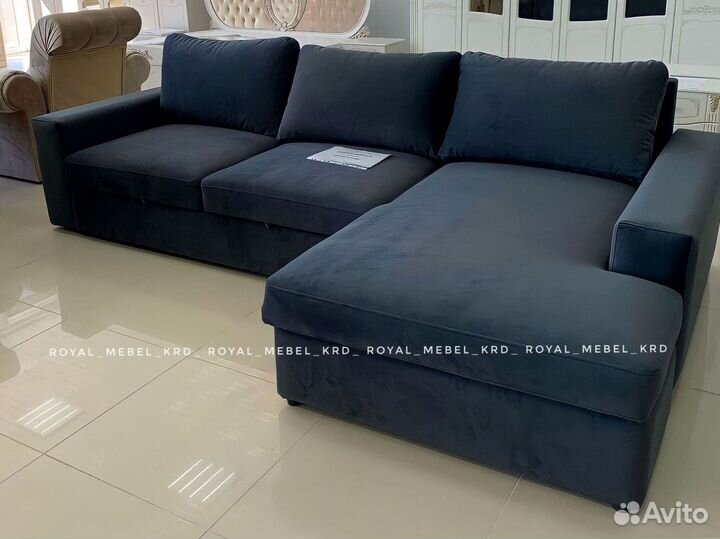 Большой угловой диван / диван кровать