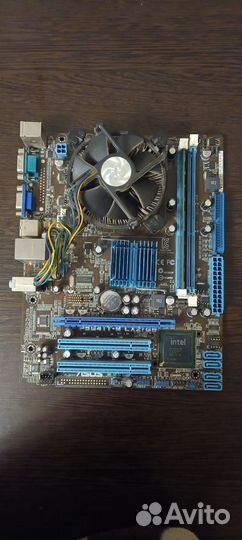 Материнская плата + Pentium E5700 + DDR3L 4 Gb