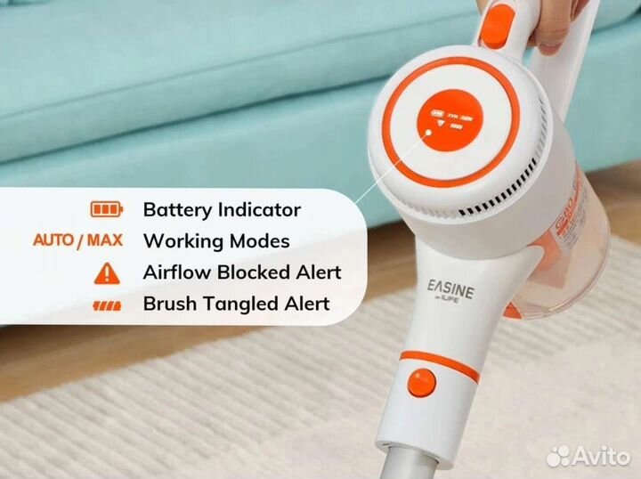 Беспроводной вертикальный пылесос iLife G80