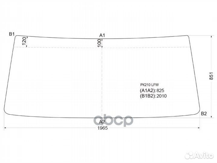 Стекло лобовое Nissan Diesel Condor 83- PK210 LFW