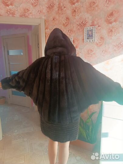 Шуба норковая оверсайз