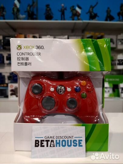 Геймпад Xbox 360 V2 Red + наушники Samsung
