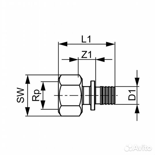 Муфта Tece 705106