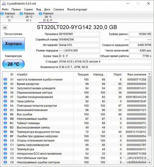 Жесткий диск для ноутбука 2.5