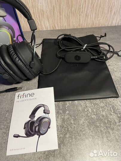 Наушники Fifine Gaming Headsets ANC black