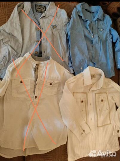 Рубашки для мальчика 4-5 лет