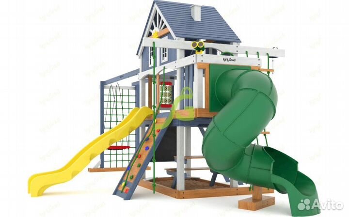 Детская площадка для дачи Шато с трубой(Домик)мод1