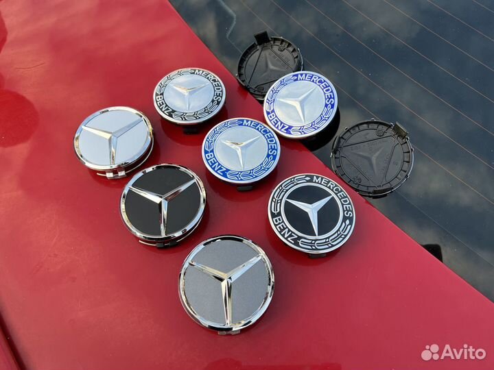 Колпачки на литые диски mercedes мерседес цо 4шт