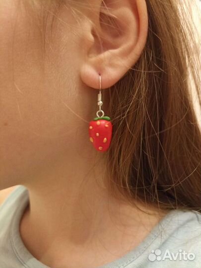 Серьги из полимерной глины